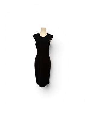 Michael Kors Vintage Black Wool Blend Sleeveless Dress Made in Italy Size 6